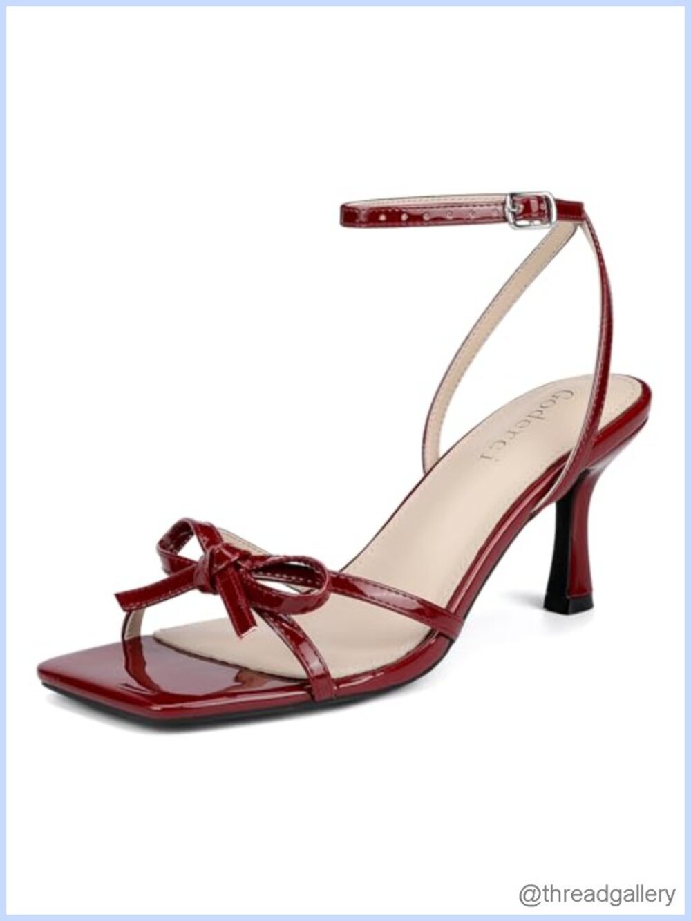 Kitten Heels Strappy Bow Heeled Sandals for Women Dressy